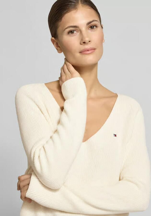 Tommy Hilfiger Regular fit gebreide pullover van zuiver katoen - Foto 2