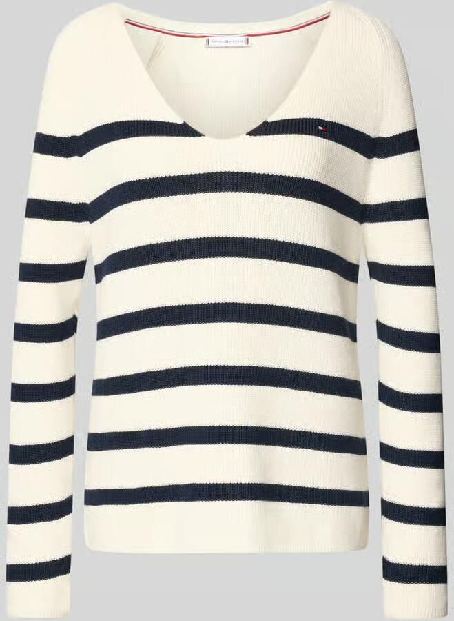Tommy Hilfiger Regular fit gebreide pullover van zuiver katoen
