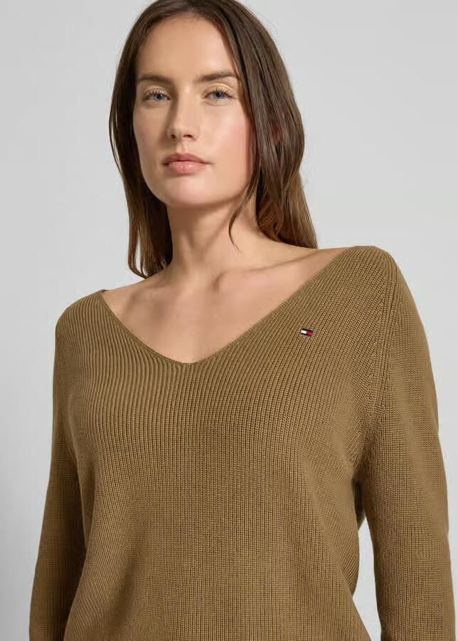 Tommy Hilfiger Regular fit gebreide pullover van zuiver katoen - Foto 2