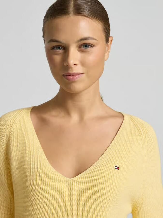 Tommy Hilfiger Regular fit gebreide pullover van zuiver katoen - Foto 2
