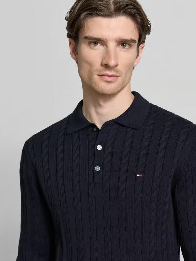 Tommy Hilfiger Regular fit gebreide pullover van zuiver katoen - Foto 2