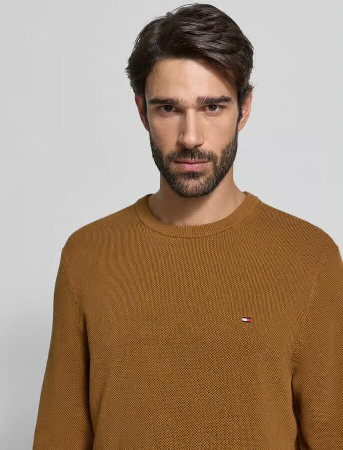 Tommy Hilfiger Regular fit gebreide pullover van zuiver katoen - Foto 4