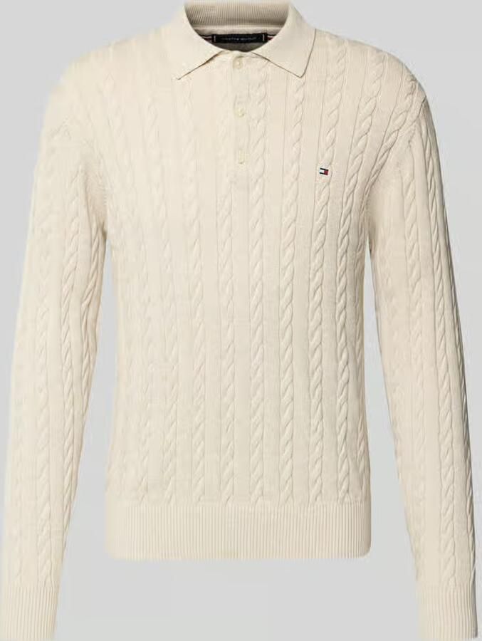 Tommy Hilfiger Regular fit gebreide pullover van zuiver katoen