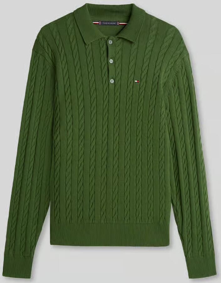 Tommy Hilfiger Regular fit gebreide pullover van zuiver katoen