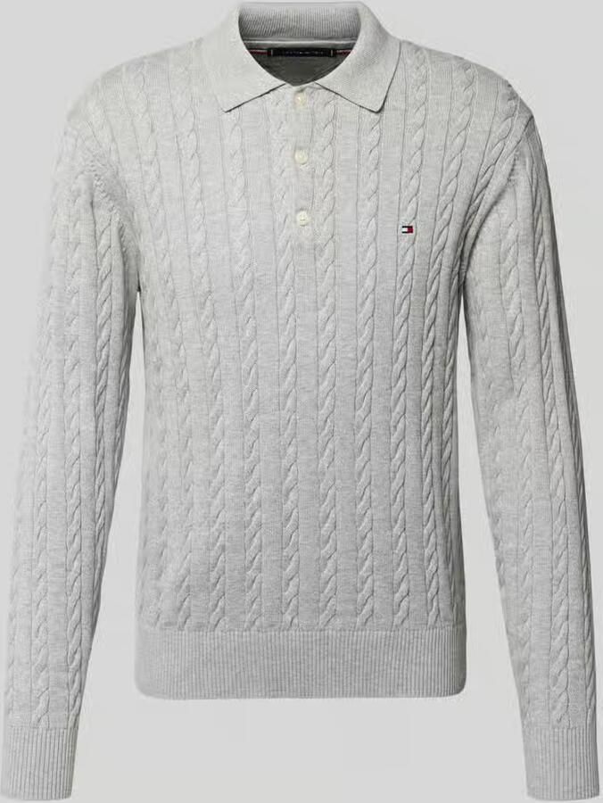Tommy Hilfiger Regular Fit gebreide trui van puur katoen - Foto 2