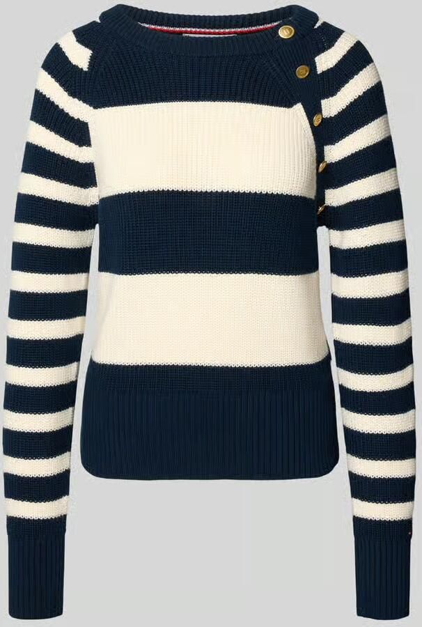 Tommy Hilfiger Regular fit gebreide pullover van zuiver katoen