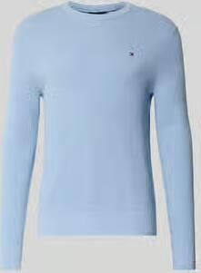 Tommy Hilfiger Regular Fit gebreide trui van puur katoen