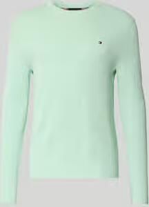 Tommy Hilfiger Trui met ronde hals ESSENTIAL STRUCTURE CREW NECK met structuur en label - Foto 7