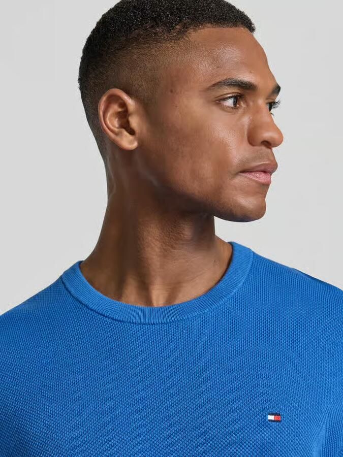 Tommy Hilfiger Regular fit gebreide pullover van zuiver katoen - Foto 2
