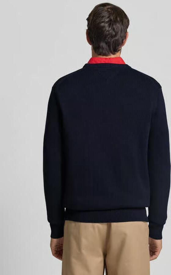 Tommy Hilfiger Regular fit gebreide pullover van zuiver katoen