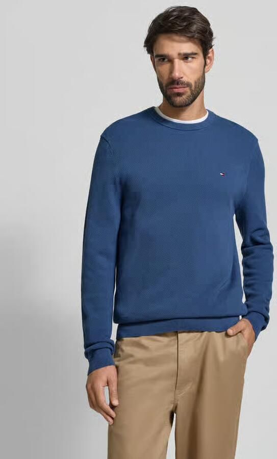 Tommy Hilfiger Regular fit gebreide pullover van zuiver katoen - Foto 4