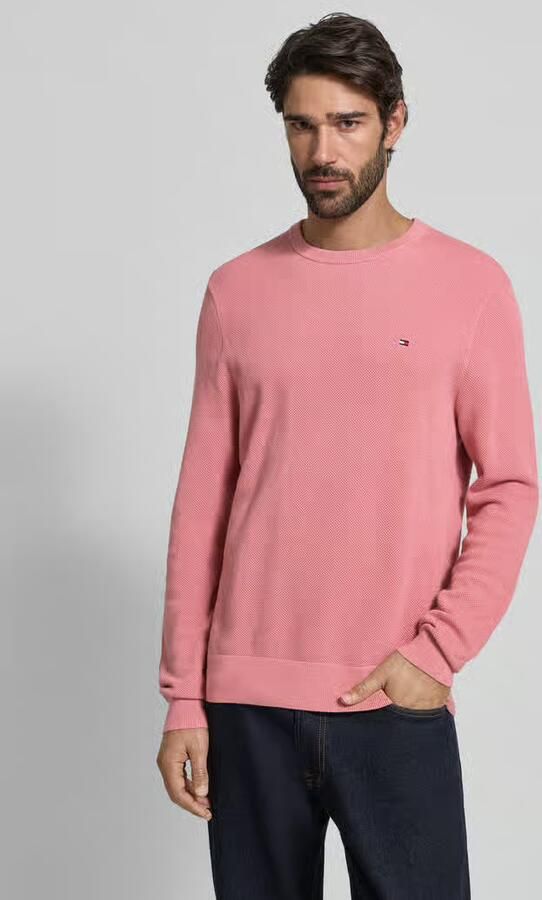 Tommy Hilfiger Regular fit gebreide pullover van zuiver katoen - Foto 2