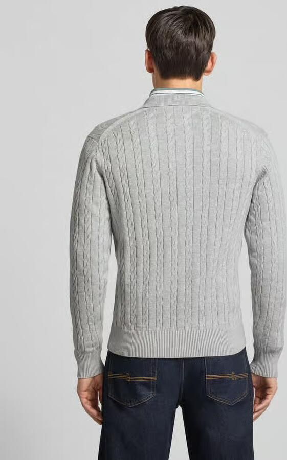 Tommy Hilfiger Regular Fit gebreide trui van puur katoen