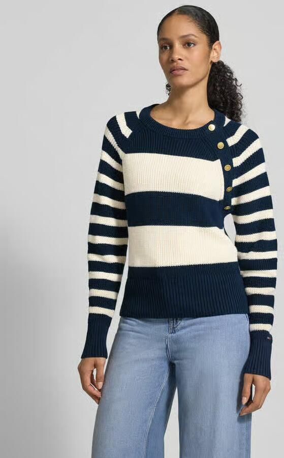 Tommy Hilfiger Regular Fit gebreide trui van puur katoen - Foto 2