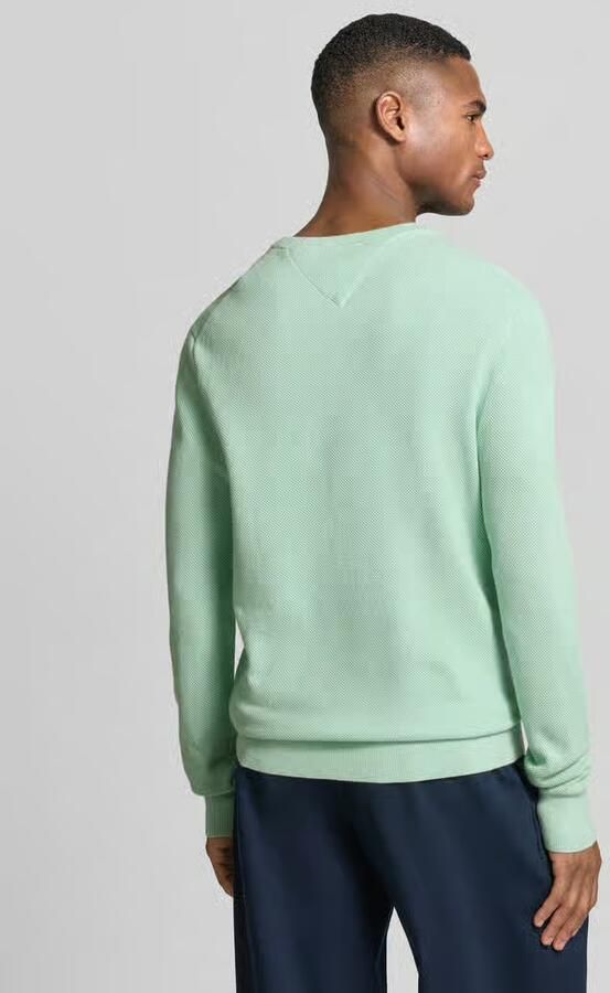 Tommy Hilfiger Trui met ronde hals ESSENTIAL STRUCTURE CREW NECK met structuur en label - Foto 9