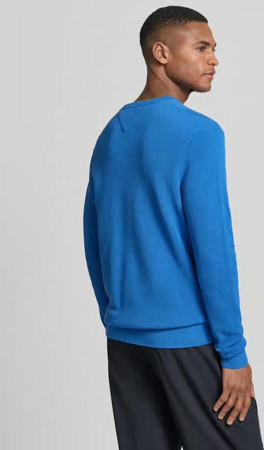 Tommy Hilfiger Regular Fit gebreide trui van puur katoen