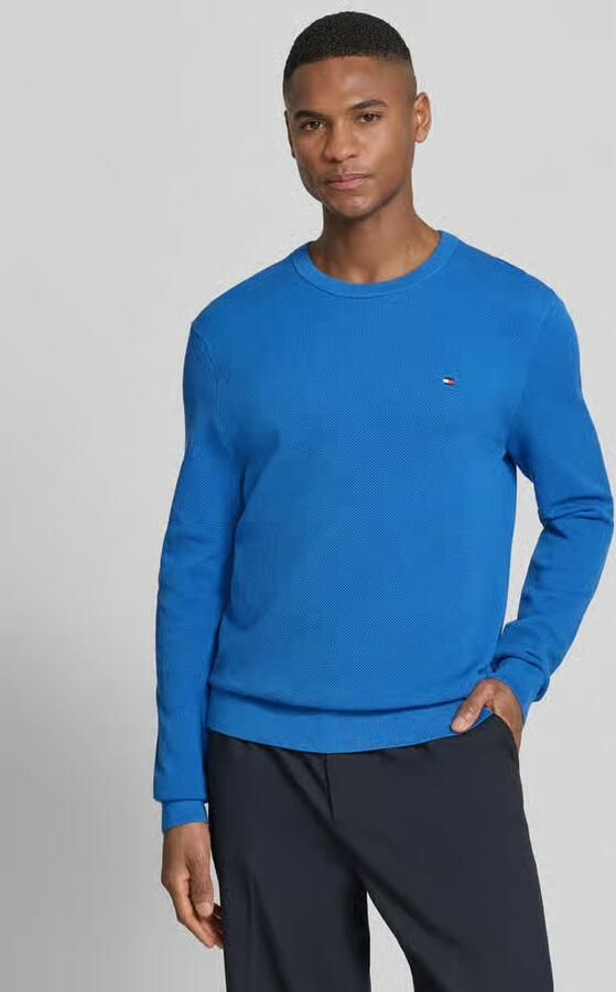 Tommy Hilfiger Regular Fit gebreide trui van puur katoen - Foto 2