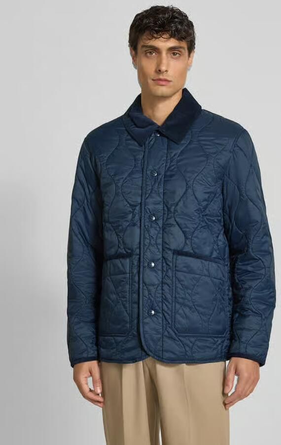 Tommy Hilfiger Regular fit gewatteerd jack met corduroy kraag - Foto 2