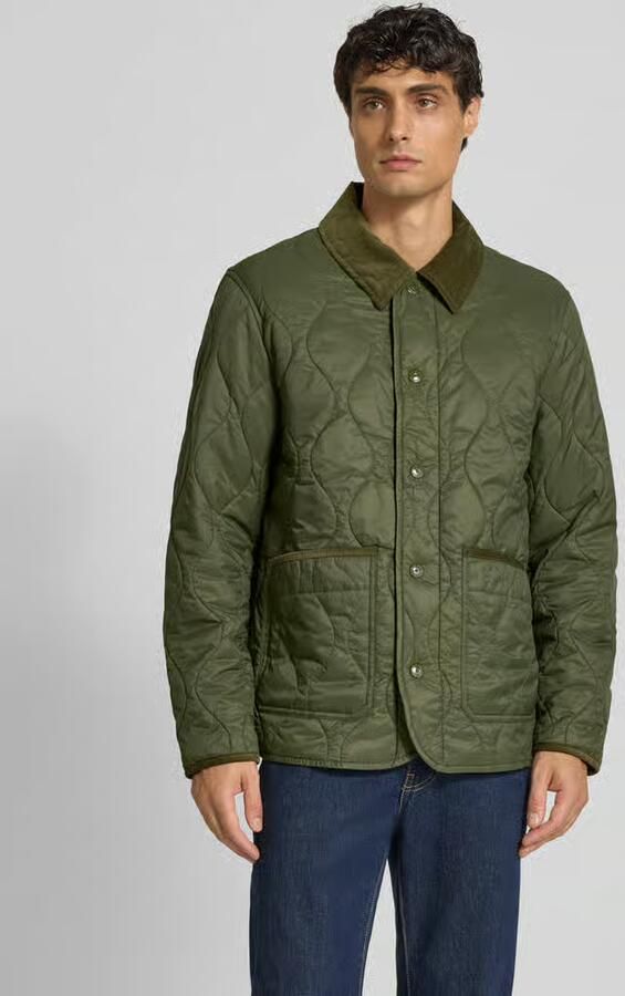 Tommy Hilfiger Regular fit gewatteerd jack met corduroy kraag - Foto 2