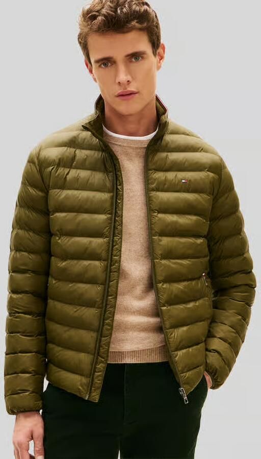 Tommy Hilfiger Gewatteerde jas PACKABLE RECYCLED JACKET Overgangsjas met logoborduursel - Foto 2