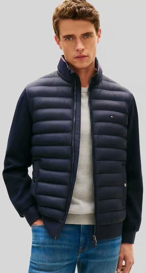 Tommy Hilfiger Gewatteerde jas MIX MEDIA mit Stehkragen effen casual regular fit katoenmix - Foto 11