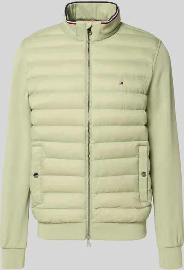 Tommy Hilfiger Regular fit gewatteerd jack van verschillend gestructureerd materiaal - Foto 2