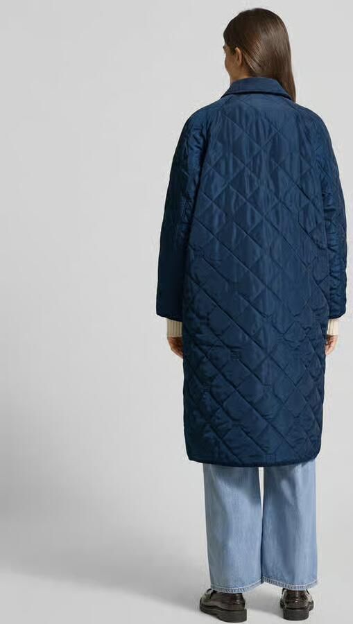Tommy Hilfiger Regular fit gewatteerde lange jas met logodetails