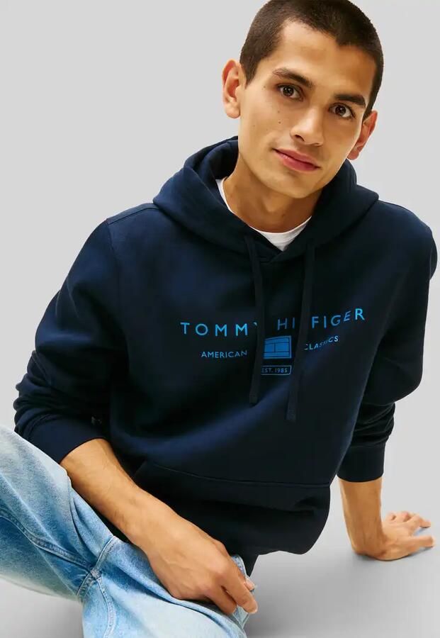 Tommy Hilfiger regular fit hoodie met logoprint