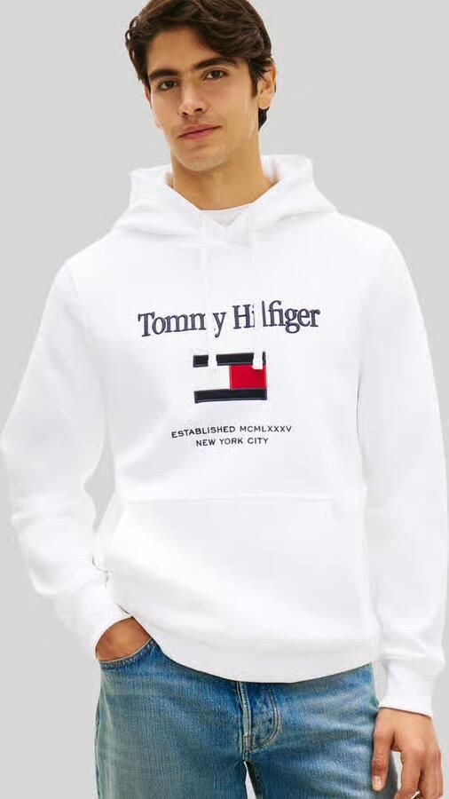 Tommy Hilfiger Capuchon sweaters TOMMY EMBRO FLAG HOODIE - Foto 9