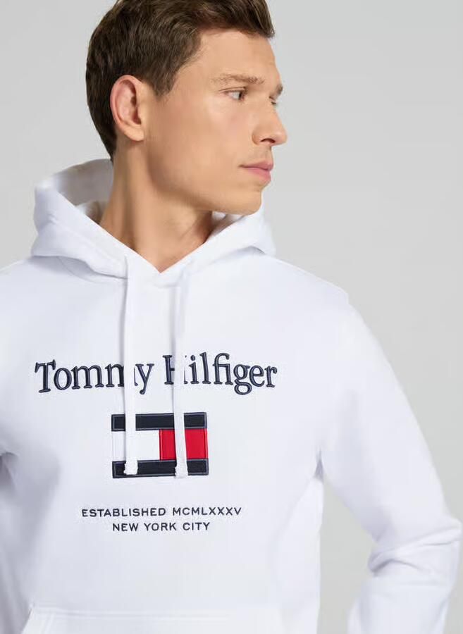 Tommy Hilfiger Regular fit hoodie van katoenmix - Foto 2