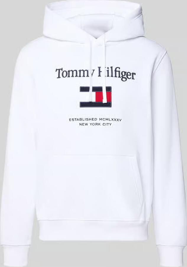 Tommy Hilfiger Regular fit hoodie van katoenmix