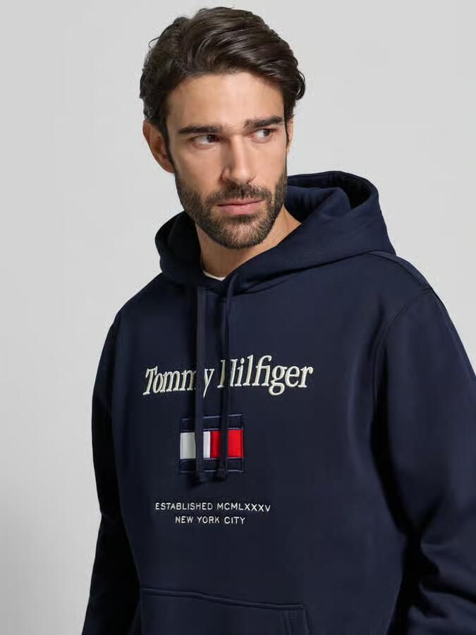 Tommy Hilfiger Regular fit hoodie van katoenmix - Foto 2