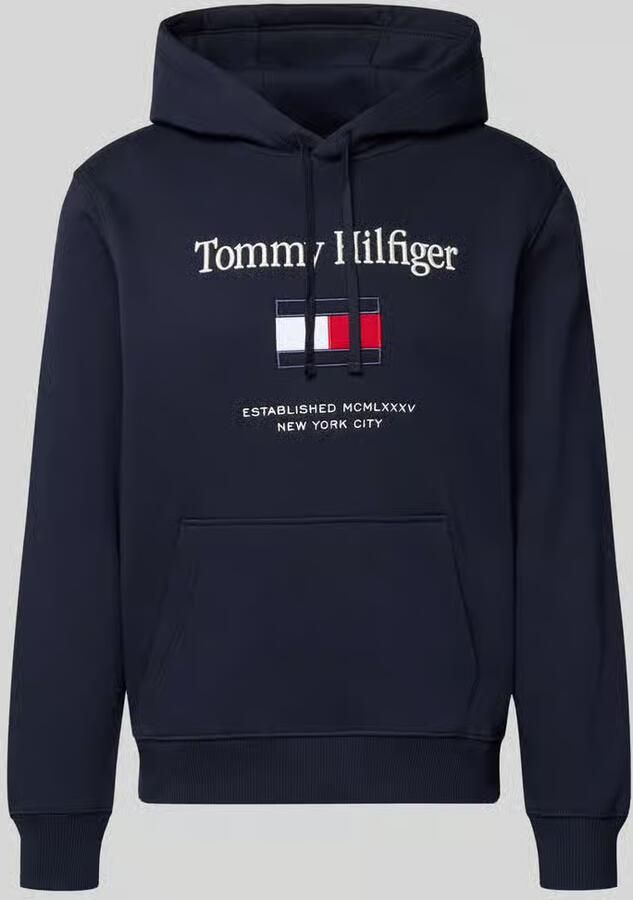 Tommy Hilfiger Regular fit hoodie van katoenmix