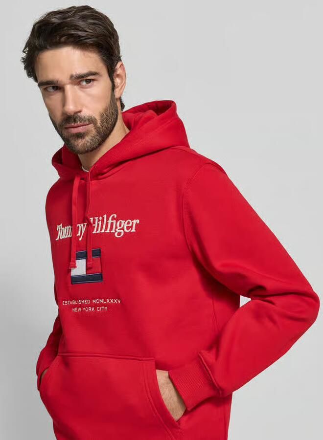 Tommy Hilfiger Regular fit hoodie van katoenmix - Foto 2