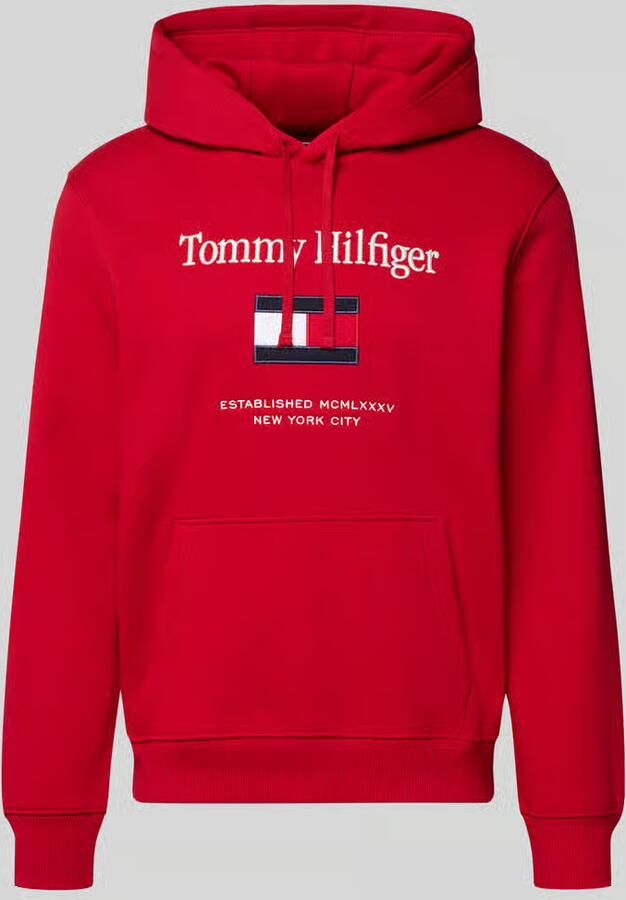 Tommy Hilfiger Regular fit hoodie van katoenmix