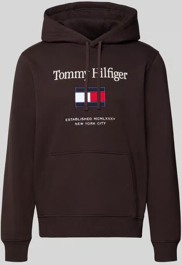 Tommy Hilfiger Regular fit hoodie van katoenmix
