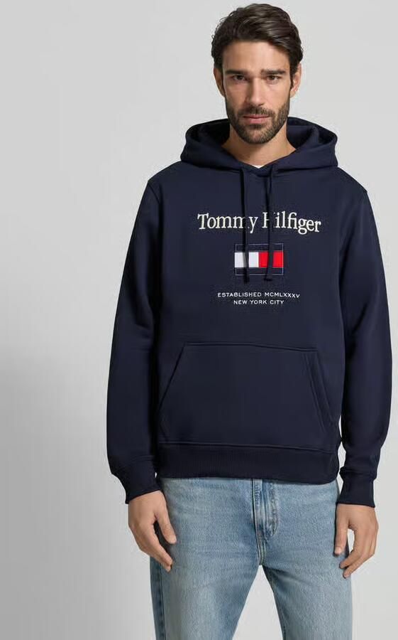 Tommy Hilfiger Regular fit hoodie van katoenmix - Foto 4