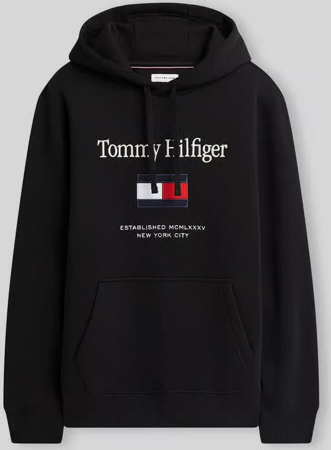 Tommy Hilfiger Regular fit hoodie van katoenmix