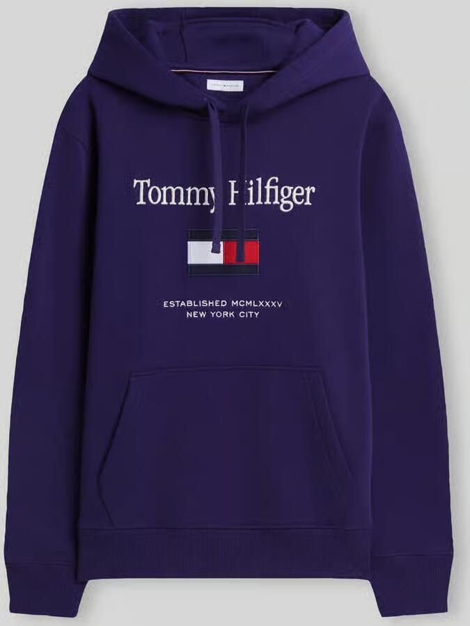 Tommy Hilfiger Regular fit hoodie van katoenmix
