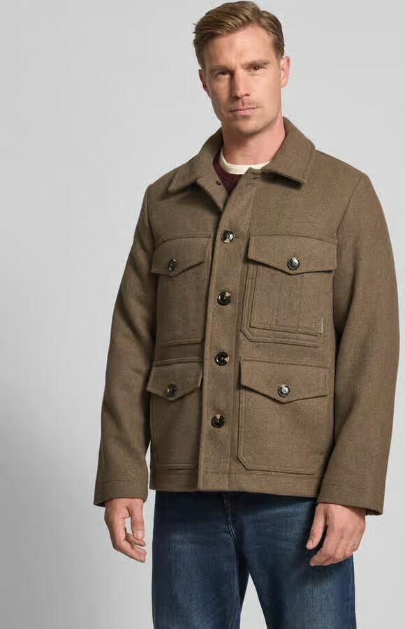 Tommy Hilfiger Wollen jack WOOL JACKET Wollen jas overgangsjas winterjas - Foto 7