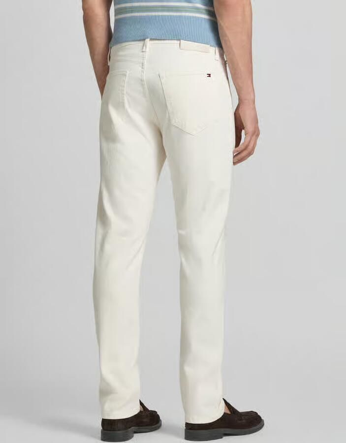 TOMMY HILFIGER Heren Jeans Slim Straight Denton White Dc Gebroken Wit - Foto 8