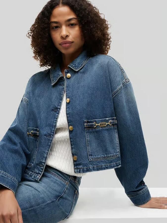 Tommy Hilfiger regular fit jeansjack van puur katoen - Foto 5