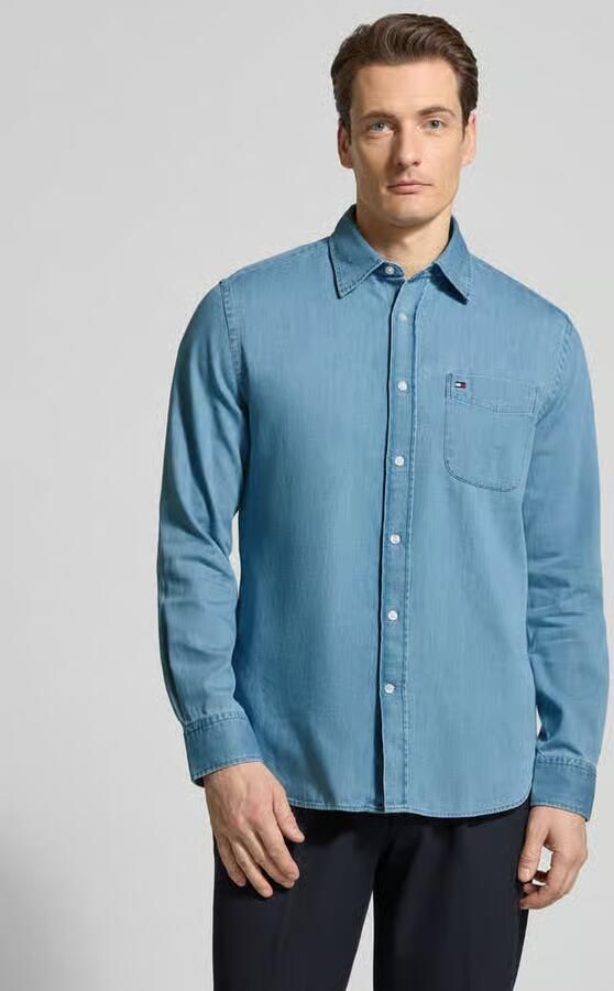 Tommy Hilfiger Regular Fit jeansoverhemd van puur katoen - Foto 4
