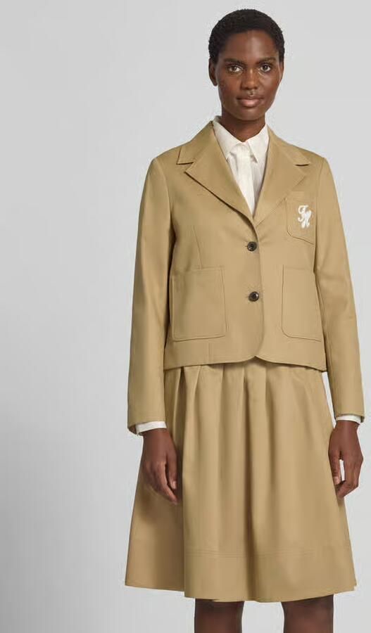 Tommy Hilfiger Regular fit kort colbert van puur katoen - Foto 3