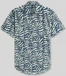 Tommy Hilfiger regular fit kort overhemd met labelstitching