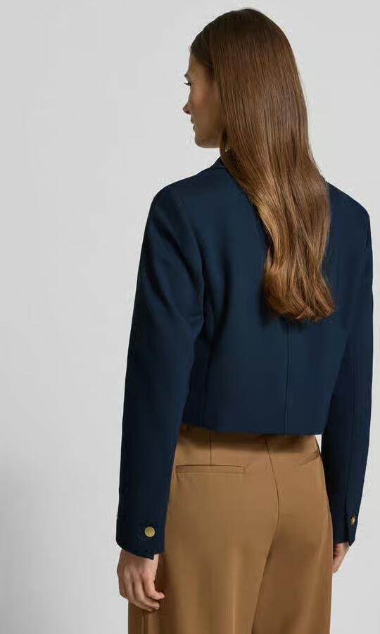 Tommy Hilfiger Regular fit korte blazer van viscosemix Model 'PUNTO' - Foto 4