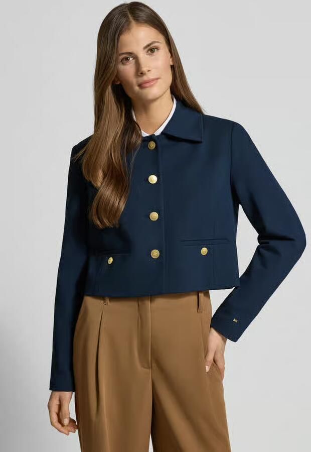 Tommy Hilfiger Regular fit korte blazer van viscosemix Model 'PUNTO' - Foto 3