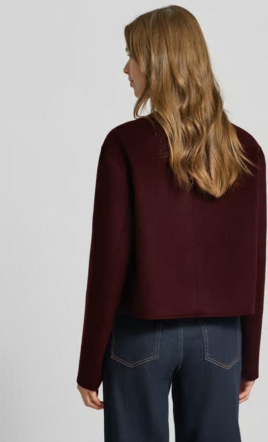 TOMMY HILFIGER Dames Jassen Df Wool Blend Reg Lady Jacket Bordeaux - Foto 5