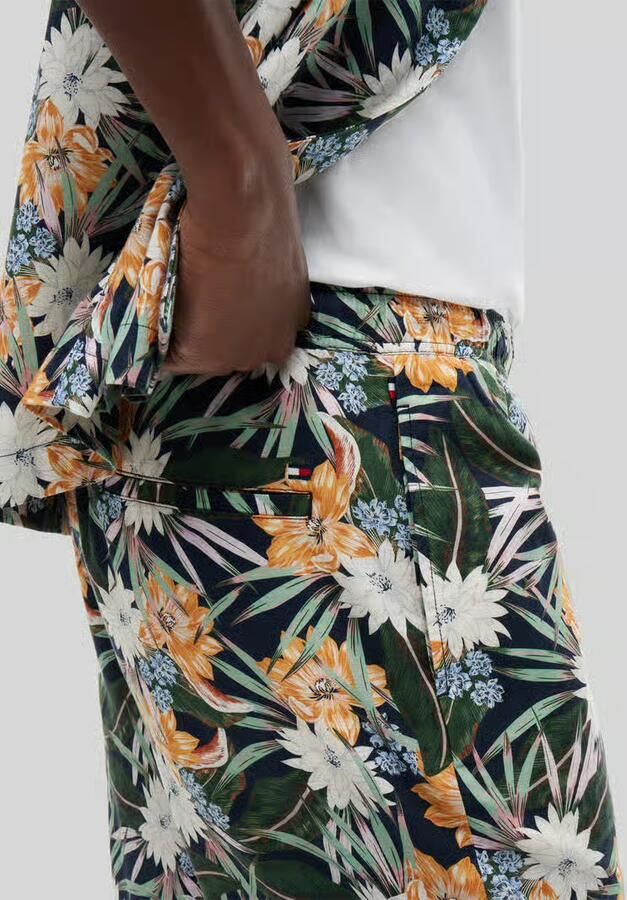 Tommy Hilfiger regular fit korte broek van mix van katoen en lyocell model 'DOVER'