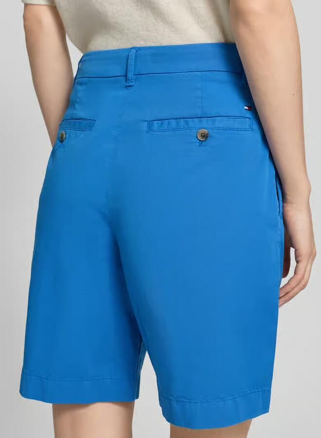 Tommy Hilfiger regular fit korte chino van mix van katoen en lyocell